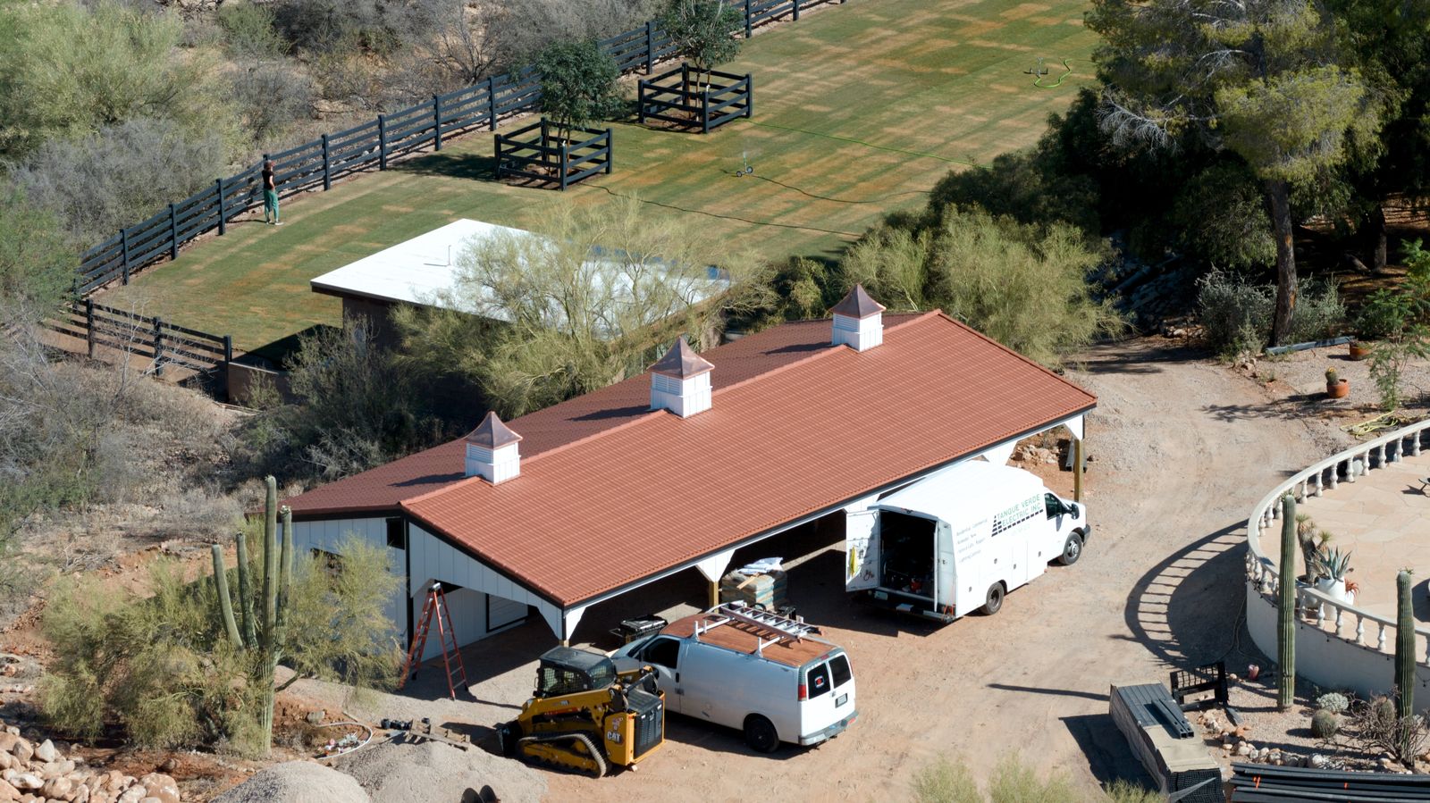 Completed detached guest structure built to community design standards in the Oro Valley area